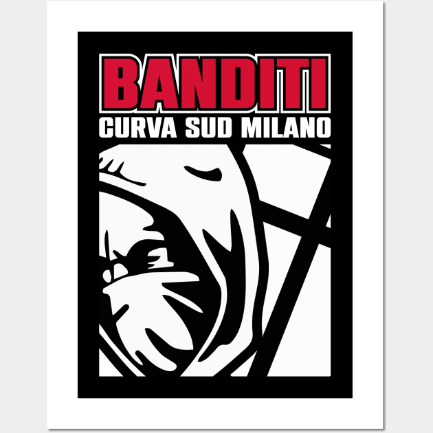 Curva sud milano Wall Art by lounesartdessin